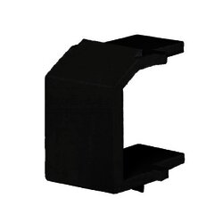 Módulo de tapa ciega (Inserto Ciego), Tipo Keystone, Color Negro