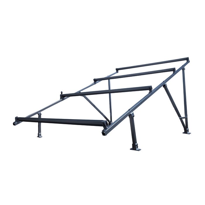 Montaje de aluminio en techo o piso de concreto para arreglo 2 x 2 módulos fotovoltáicos de 40mm de espesor