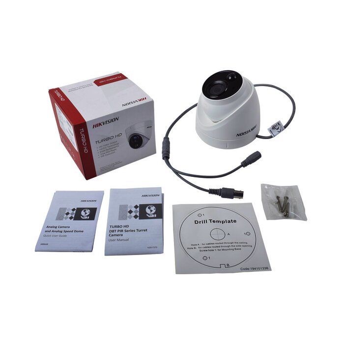 Cámara Turret FLASH TURBOHD(LED Blancos Intermitentes) / PIR (EVITA Falsas Alarmas) / 2 Megapixel / 20 mts IR EXIR / Exterior / Lente 2.8 mm / WDR / Ultra Baja Iluminación