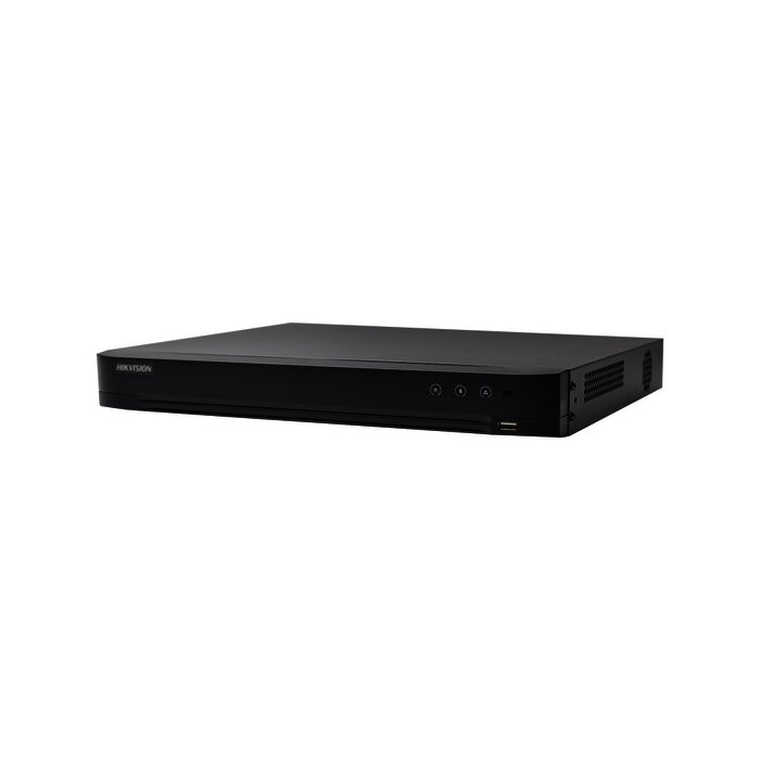 DVR 4 Megapixel / 24 Canales TURBOHD + 8 Canales IP / 2 Bahías de Disco Duro / 1 Canal de Audio / Videoanalisis