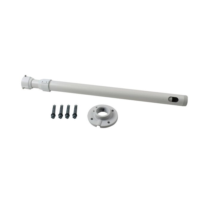 Montaje de techo telescópico tipo tubo para PTZ Hikvision, largo 60 cm - 120 cm