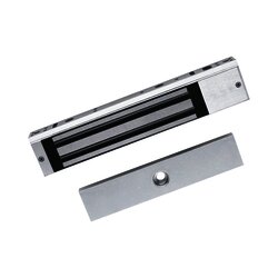 Chapa Magnética de 600 Lbs (280 Kg) / Sensor de Estado de la Placa / Certificado CE / Para Uso en Interior / Indicador LED / Magnetismo Anti-residual