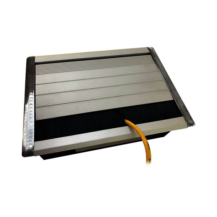 Caja universal vacía de 2 módulos para instalación en escritorio (voz, datos, vídeo, contactos eléctricos), (No incluye accesorios)