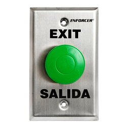 Botón tipo hongo en color verde normalmente abierto y cerrado