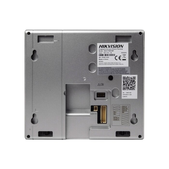 Terminal de Control de Acceso y Asistencia compatible con APP Hik-Connect (P2P) / Lectura de Huella y de Tarjetas EM / Soporta hasta 1000 Huellas / Relevador para Chapa / Software iVMS4200