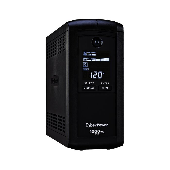 UPS de 1000 VA/600 W, Topología Línea Interactiva, Entrada 120 Vca NEMA 5-15P, Tipo Mini Torre, Con 9 Tomas NEMA 5-15R