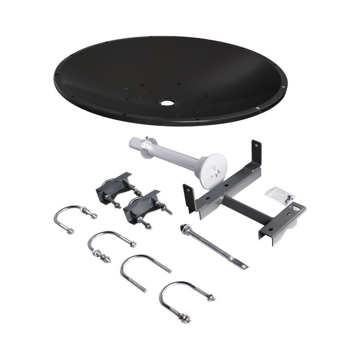 Antena direccional, Ganancia de 36 dBi, rango de frecuencia (4.9 - 6.5 GHz), Conectores N-hembra, Polarización doble, incluye montaje para torre o mástil