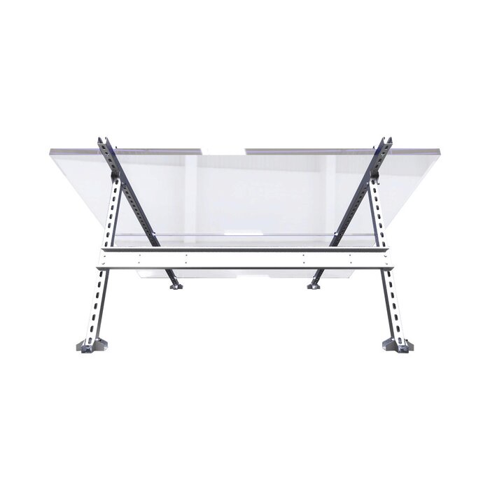 Montaje Universal de Acero para Interconexión de Módulos Fotovoltáicos en Techos de Lámina o Concreto (Ver Compatibilidad).