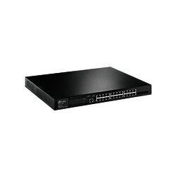 Switch JetStream PoE+ administrable Capa 2, 24 puertos 10/100/1000 Mbps + 4 puertos SFP 384 W