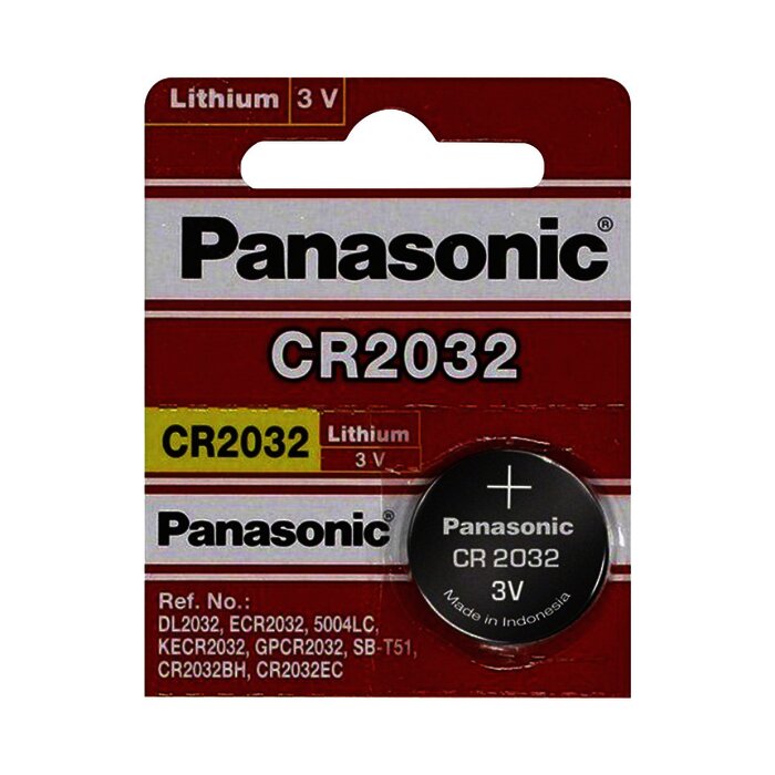 Batería de litio CR2032 de 3 V @ 225 mAh