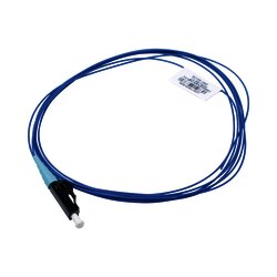 Pigtail de Fibra Óptica LC Simplex, Multimodo OM3 50/125, 900um, Color Aqua, 1 Metro