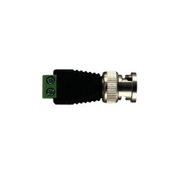 Conector BNC macho con terminales tipo tornillo