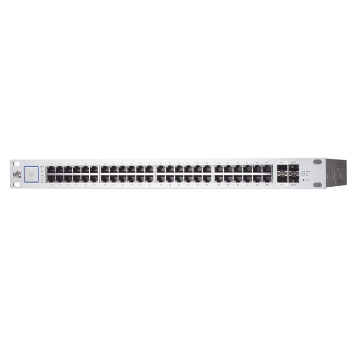 UniFi Switch PoE+ Administrable de 48 puertos 10/100/1000 Mbps, 2 puertos SFP Gigabit , 2 puertos SFP+ 10 G, 500W