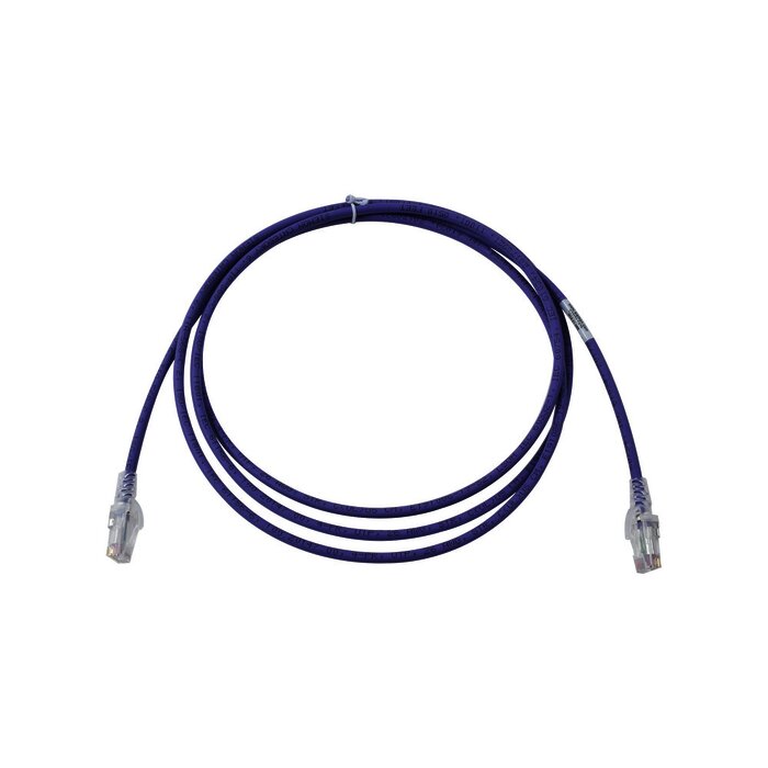 Patch Cord MC6 Modular Cat6 UTP, CM/LS0H, 7ft, Color Violeta, Versión Bulk (Sin Empaque Individual)