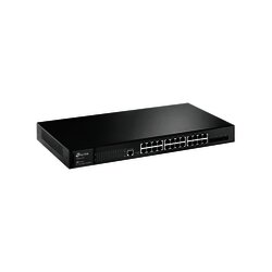 Switch JetStream Gigabit administrable Capa 2, 24 puertos 10/100/1000 Mbps + 4 puertos SFP