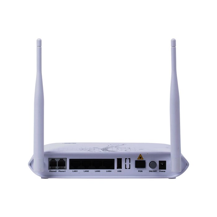 ONU para Aplicaciones FTTH/GPON, WiFi 2.4 GHz, MIMO 2X2, 4 Puertos Gigabit Ethernet, conector SC/UPC