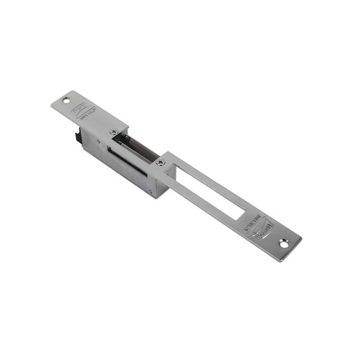 Contrachapa eléctrica / Cerrada en caso de falla/ Color Cromo