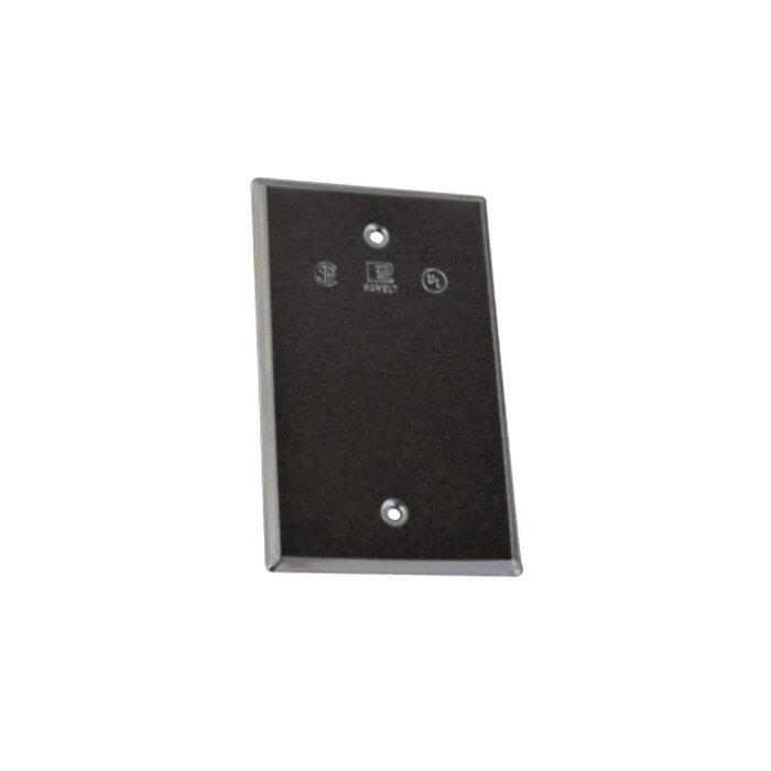 Tapa ciega de aluminio para Condulet tipo RR a prueba de intemperie.