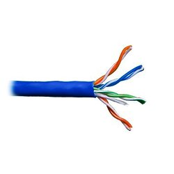 Bobina de cable de 305 metros, UTP Cat5e,de color azul, UL, CM, probado a 350 Mhz, para aplicaciones de CCTV/Redes de datos/IP megapixel / control RS485.