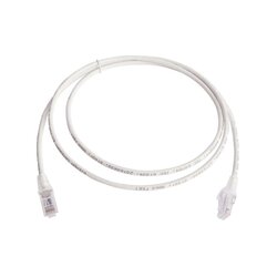 Patch Cord MC6 Modular Cat6 UTP, CM/LS0H, 5ft, Color Blanco, Versión Bulk (Sin Empaque Individual)