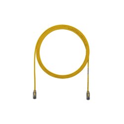 Cable de Parcheo TX6, UTP Cat6, Diámetro Reducido (28AWG), Color Amarillo, 3ft