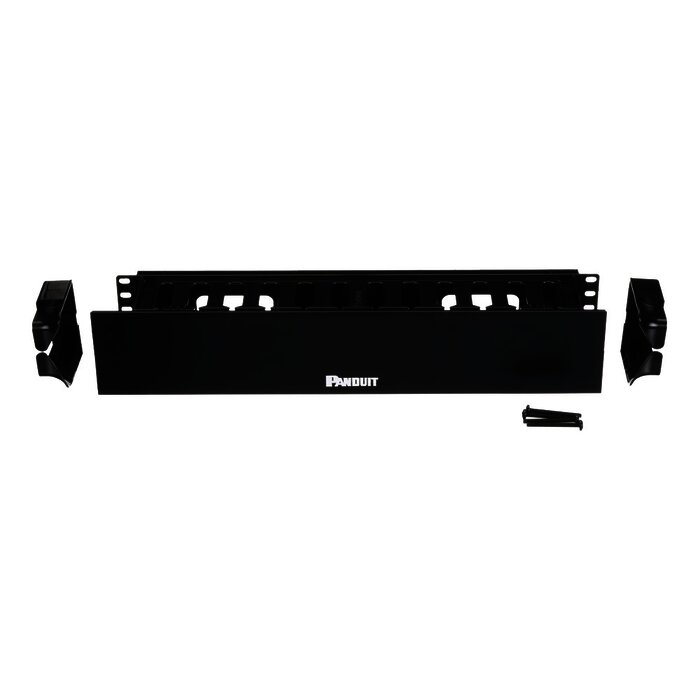 Organizador de Cables Horizontal PatchLink, Sencillo (Solo Frontal), Con Tapa Extendida, Para Rack de 19in, 2UR