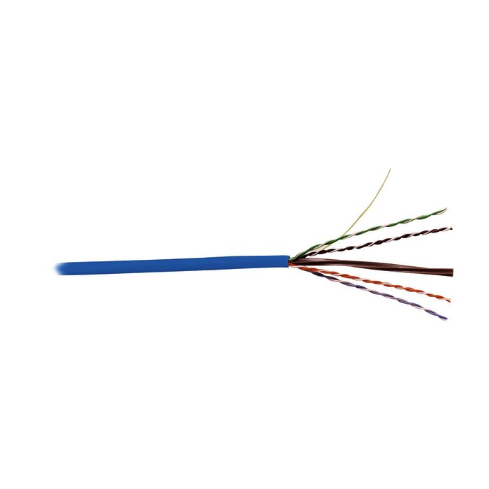 Bobina de Cable UTP Reelex, de 4 pares, Alto Desempeño Cat6, PVC (CMR), Color Azul, 23 AWG, 305m