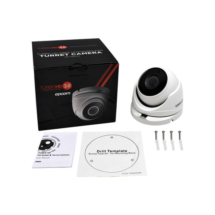 Eyeball TURBOHD 1080p / METÁLICA / Lente Mot. 2.8 a 12 mm / IR EXIR Inteligente 40 mts / WDR 120 dB / Exterior IP66