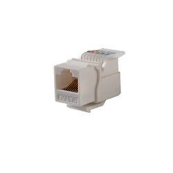 Módulo Jack Keystone Cat5e sin herramienta (toolless) para faceplate - Color Blanco