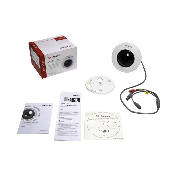 Panoramica TURBOHD 5 Megapixel / 20 mts IR / Micrófono Integrado / Interior / Múltiples Vistas Adicionales / 180º / 360º
