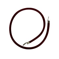 Cable para baterías 1 m, rojo, calibre 2 AWG con terminales de ojo en ambos extremos