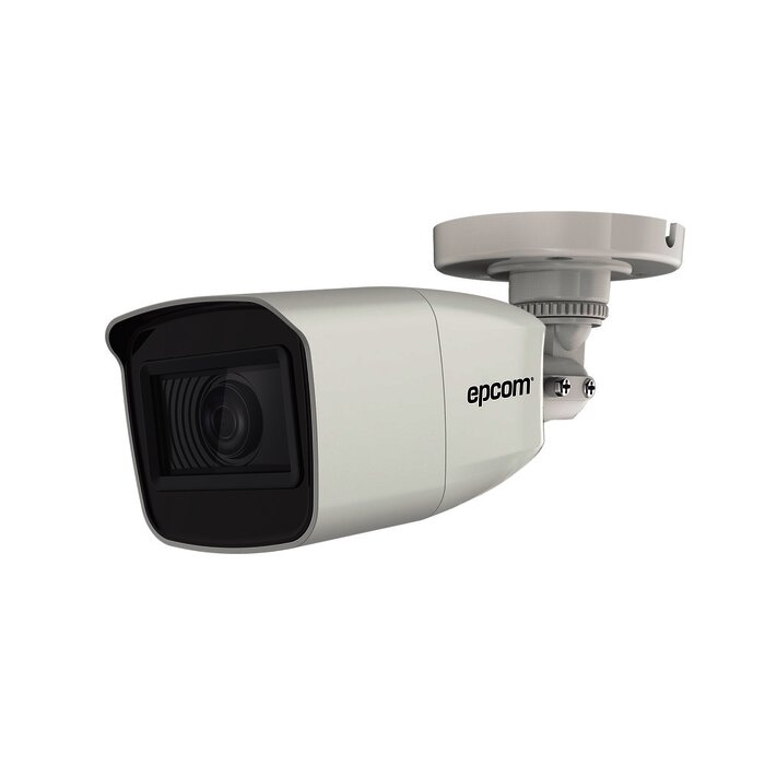 Bala TURBOHD 1080p / Lente Mot. 2.7 mm a 13.5 mm / 70 mts IR EXIR / Exterior IP66 / Ultra Baja Iluminación / METAL / 4 Tecnologías