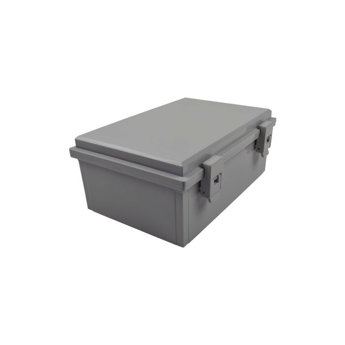 Gabinete Plástico para Exterior IP65 de 170 x 251 x 101 mm Cierre por Broche.