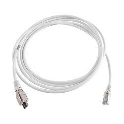 Patch Cord TERA Cat6A 1/10G Ethernet, de 4 pares y conector modular, LS0H, Color Marfil, 3m