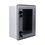 Gabinete de Poliéster IP66 Puerta Transparente, Uso en Intemperie (400 x 500 x 200 mm) con Placa Trasera Interior (Incluye Chapa y Llave).