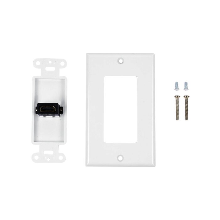 Placa de pared 1 puerto HDMI hembra a hembra