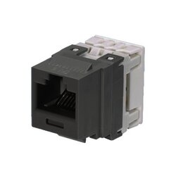 Conector Jack Estilo 110 (de Impacto), Tipo Keystone, Categoría 6, de 8 posiciones y 8 cables, Color Gris