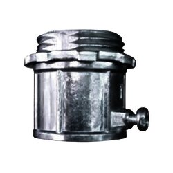 Conector 1/2" ( 13mm) pared delgada con tornillo tipo americano galvanizado etiqueta verde galvanizado