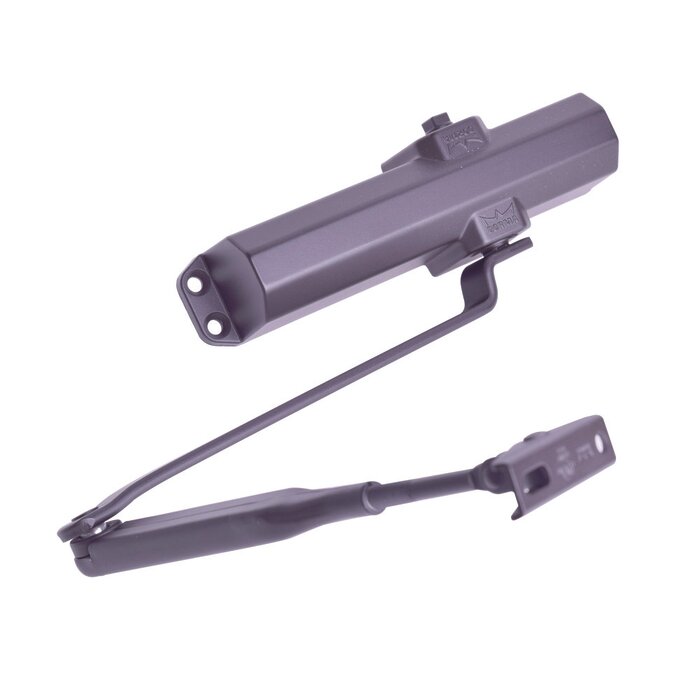 Cierrapuertas Fuerza 4/ Para puertas de hasta 1100 mm de Ancho/ Color Chocolate Oscuro /Certificación UL/ Ideal Puertas Madera