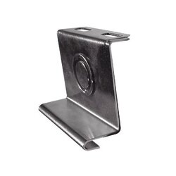 Placa salida a tubo automática con chequeador 1/2 y 3/4 de 116 mm, con acabado Electro Zinc