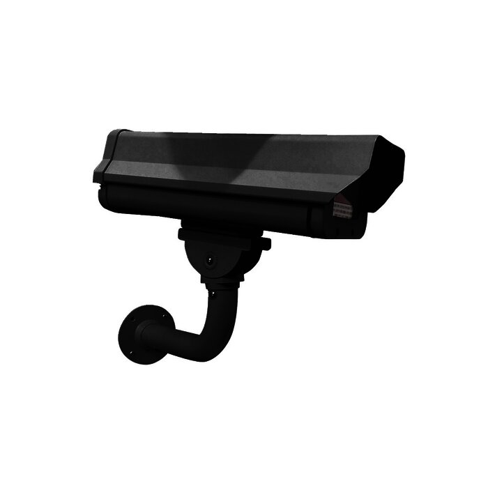 Gabinete Antivandálico IP66 con Brazo de Acero Color Negro