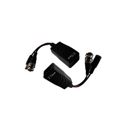 Kit de transceptores activos con conector para alimentación (12V/24VCD/AC) TurboHD para aplicaciones de video por UTP Cat5e/6 en HD