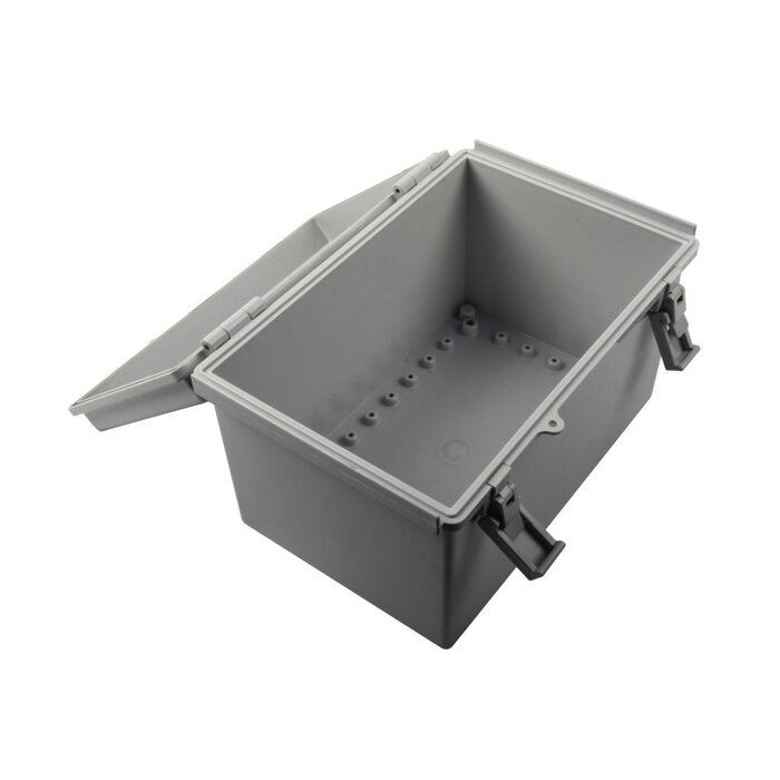 Gabinete Plástico para Exterior (IP65) de 185 x 285 x 180 mm Cierre por Broche.