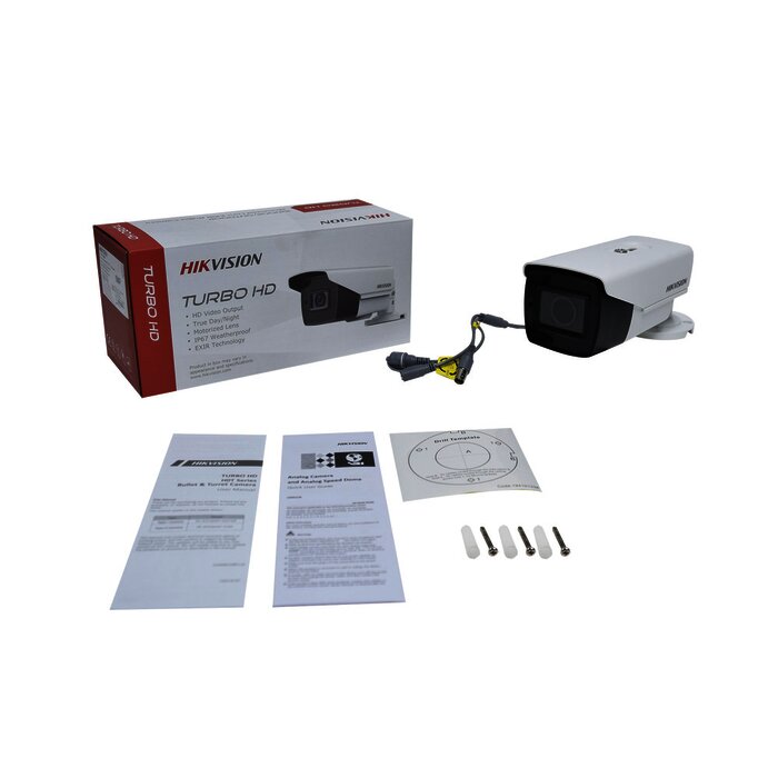 Bala TURBOHD 5 Megapixel / Lente Mot. 2.7 a 13.5 mm / 40 mts IR EXIR / dWDR / 4 Tecnologías (TVI / AHD / CVI / CVBS) / Exterior IP67