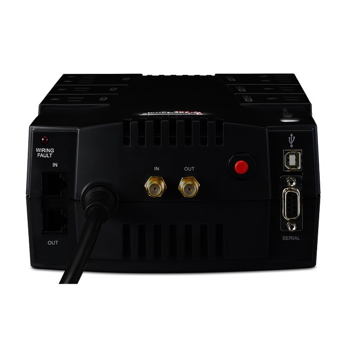 UPS de 685 VA/390 W, Topología Línea Interactiva, Entrada 120 Vca NEMA 5-15P, Tipo Gabinete Compacto, Con 8 Tomas NEMA 5-15R