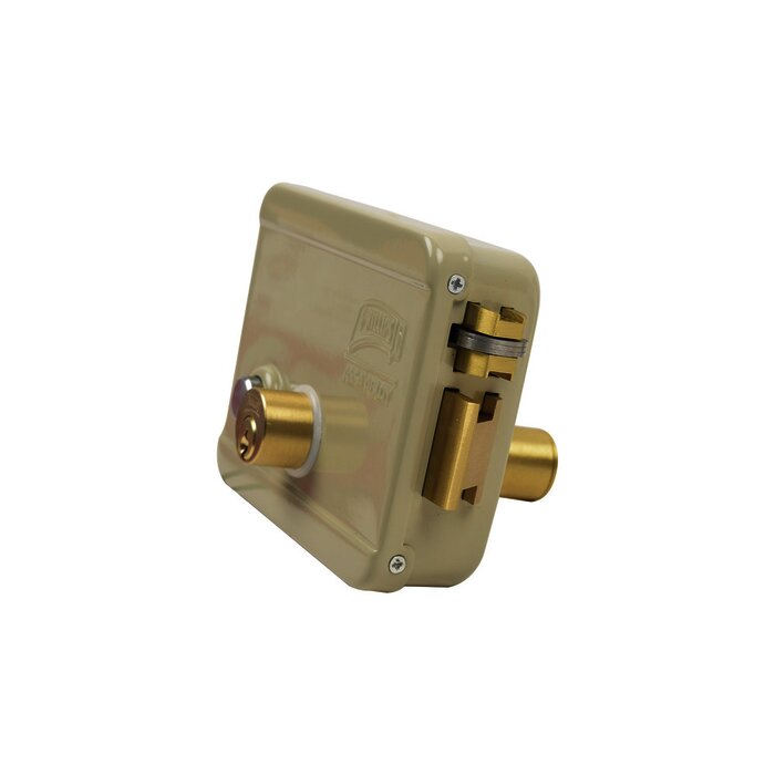 Cerradura Eléctrica / Incluye Llave / Derecha/ Con Botón integrado /Exterior