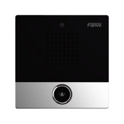 Mini video Intercomunicador para hotelería y hospitales, con diseño elegante, PoE, cámara 1Mpx, 1 botón, 1 relevador integrado de salida y entrada.