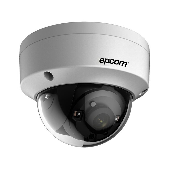 Domo TURBOHD 4K (8Megapixel) / Gran Angular 102º / Lente 2.8 mm / Exterior IP67 / IK10 / IR EXIR 30 metros / TVI-AHD-CVI-CVBS / dWDR