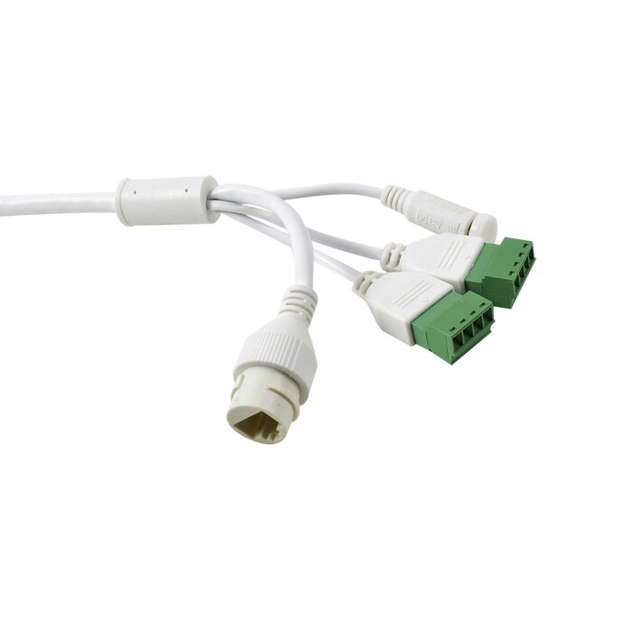 Domo IP 2 Megapixel / 30 mts IR EXIR / Exterior IP67 / IK10 / Lente 2.8 mm / WDR 120 dB / PoE / Audio y Alarmas / Micro SD / Videoanaliticos Integrados