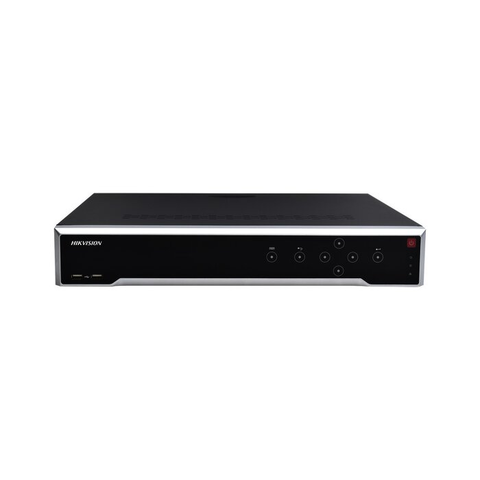 NVR 8 Megapixel (4K) / 32 canales IP / 16 Puertos PoE+ / 4 Bahías de Disco Duro / Switch PoE 300 mts / HDMI en 4K